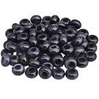SUNYIK Blue Sand Stone Large Hole (6mm) Rondelle Loose Charms European Bead fits Bracelet,Jewelry Makings Pack of 20 - color: Blue-Blue Sand Stone, size: 14x8mm