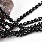 10mm Natural Black Onyx Beads Round Agate Gemstone Loose Beads for Jewelry Making (36-38pcs/strand) A - color: Black Onyx, size: 10mm