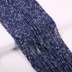 155pcs 2mm Natural Blue Sodalite Stone Loose Round Beads Gemstone Smooth Samll Spacer Beads for jewerly Making Bracelet Necklace - color: Blue Sodalite, size: 2 mm