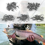 Fishing Hooks Swivel Sinker Set, 120Pcs Fishing Terminal Tackle Assortment Baitholder Octopus Circle Hooks Barrel Swivels Slipt Shot Sinker Weight Beads with Tackle Box