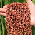 400Pcs Natural Chip Stone Beads for Jewelry Making Gold Sandstone & Blue Sandstone Pre-Drilled Irregular Healing Crystal Loose Beads for DIY Necklace Bracelet Earrings Ring Craft Supplies - color: Blue Sandstone + Gold Sandstone (2 Strands-62")