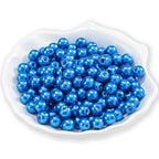 200Pcs Glass Pearl Beads Faux Pearls Round Czech Tiny Satin Luster Spacer Loose Beads Bulk with Holes Handcrafted for DIY Bracelets Jewelry Making Crafts Supplies (4MM, Royal Blue) - color: Royal Blue, size: 4MM