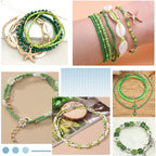 SUNNYCLUE 120G 12/0 Seed Bead Glass Bead Green Glass Seed Beads 2mm Mini Craft Beads Round Glass Seed Bead Bulk Small Loose Spacer Beads for Jewelry Making DIY Earrings Friendship Bracelets Necklace - color: Mixed Color 2