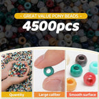 Pony Beads 2.5 lb – 4500+ Earth Tone 6x9mm Plastic Kandi Beads in Handle Bucket for Craft Supplies, Jewelry Making, Bracelets, Hair Braiding & DIY Projects - color: Earth Tone, size: Large