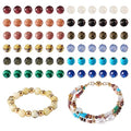 Fashewelry 480pcs 3mm Faceted Round Crystal Beads Small Natural & Synthetic Mixed Stone Beads for Bracelet Necklace Earrings DIY Jewelry Making - color: 03mm-Mixed-1