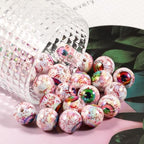 15Pcs Acrylic Beads Round 16mm UV Blood Devil's Eye Printed Halloween Fit for DIY Bead Pen Accessories Phone Chain Keychain Beads Loose Beads - color: Eye-Mixed color