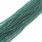 SR BGSJ Jewelry Making Natural 2mm Round Faceted Green Jade Gemstone Beads Loose Spacer For DIY Design Craft Strand 15"