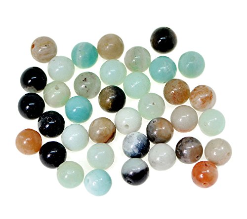 AD Beads Natural Gemstone Round Spacer Loose Beads (6mm 100pcs, Amazonite) - color: Amazonite, size: 6mm 100pcs
