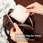 shunmei Mini Travel Jewelry Bag, Small Travel Jewelry Case with Zipper, Portable Velvet Jewelry Pouches for Necklaces, Earrings, Rings, Bracelets,Travel Essentials Gifts for Women Girls(Blush) - color: Blush