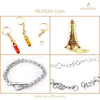 BEADNOVA 8mm Open Jump Rings Gold Jump Rings for Jewelry Making and Keychains (300Pcs) - color: 300pcs, size: 8mm