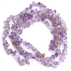 HAAMIIQII Natural Ametrine Chips Irregular Stones Energy Healing Loose Gemstone Beads for Jewelry Making Strand 30 Inch - color: Ametrine