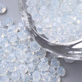 Perlin Preciosa Bohemian 3mm Crystal Glass Beads 100 pcs Czech Bicone Colorful Mix Beads for DIY Jewelry Making Double Cone Bead Bracelet Earring Necklace Crafting (White Opal) - color: White