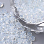 Perlin Preciosa Bohemian 3mm Crystal Glass Beads 100 pcs Czech Bicone Colorful Mix Beads for DIY Jewelry Making Double Cone Bead Bracelet Earring Necklace Crafting (White Opal) - color: White