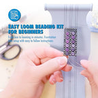 Beadalon Jewel Loom Kit with Bag, Needle & Threader – Complete Starter Set for Bracelets & Woven Designs - style: Jewel Loom Kit