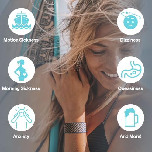 Blisslets Acupressure Relief Band - Wind & Waves Collection - Stylish Wellness Bracelets for Queasiness Relief | Travel, Pregnancy, Cruise (Cobalt/Camel, Extra Large - 7 5/8" to 8 1/2") - color: Cobalt/Camel, size: Extra Large - 7 5/8" to 8 1/2"