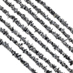 GM GemMartUSA Black Onyx Natural Raw Chip Beads Strands | Semi-Precious | AAA+ Quality 1 Strand 34” | DIY Bracelet Jewelry Making, Healing Crystal Craft| 4-6mm - Black Color Gemstones (CHBO-70001) - color: Black Onyx (CHBO-70001)