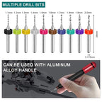 Micro Drill Bit Set, 10pcs Tungsten Drill Bits (1.1-2.0mm) for Jewelry, Models, Crafts, PCB, Hobby & Small Drilling Projects - color: (1.1-2.0) mm drill bit