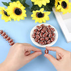 100pcs 18mm Football Beads with 5.5 Yard Elastic Rope,Acrylic Sports Beads DIY Spacer for Necklace Bracelet Keychains Handmade Jewelry Making Accessories Craft Supplies(Rugby) - color: Rugby