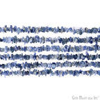 GM GemMartUSA Iolite Natural Raw Chip Beads Strands | Semi-Precious | AAA+ Quality 1 Strand 34” | DIY Bracelet Jewelry Making, Healing Crystal Craft| 4-6mm - Blue-Color Gemstones (CHIO-70001) - color: Iolite (CHIO-70001)
