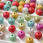 20mm Acrylic Beads 60pcs Color Fold Pearl Bead Chunky Bubblegum Beads for DIY Jewelry Making (fold Pearl) - color: uv pearl color