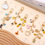 Wurosi 52 Set Lip Gloss Keychain Making Kit, Gold Keychain Clips Hooks with Extender Chain, Gift Bags, Thank You Cards, 5M Hemp Rope, for DIY Key Chain Making Crafts - color: 52 Set Keychain Making Kit