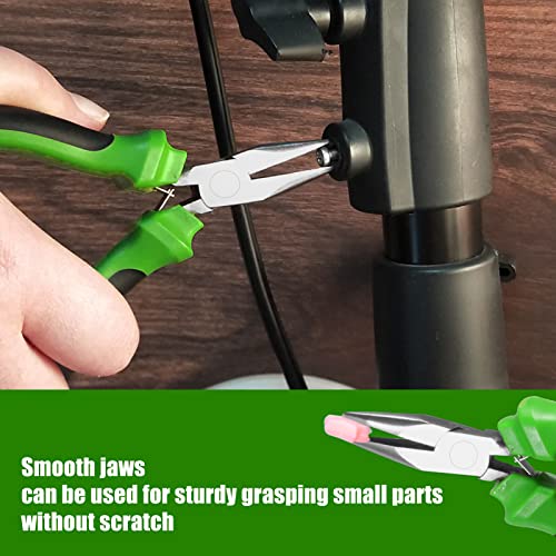 SPEEDWOX Mini Long Nose Pliers 5 Inches, Jewelry Beading Tool with Non-Serrated Jaws for Jewelry Making, Bending Wire and Small Object Gripping - style: Long Nose Pliers with Non-Serrated