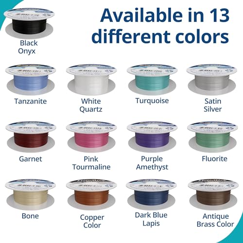 Soft Flex 49 Strand Beading Wire - Medium 0.19 Diameter - 10 Feet Nylon Design Wire - style: Satin Silver