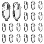 20PCS 11MM Lobster Clasps 316 Stainless Steel Lobster Claw Clasps Bulk for Necklace Bracelet Jewelry Making DIY Craft - color: Stainless Steel, size: 11MM