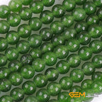GEM-Inside Natural 3mm Green Taiwan Jade Gemstone Loose Beads Spacer Tiny Beads for DIY Jewelry Making 15" - color: Green Taiwan Jade, size: 3mm