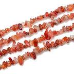 PLTbeads 5-8mm Natral Healing Gemstone Waist Bracelets Necklace Kit Irregular Stone DIY Crafts Design Jewelry Making 1 Strand per Bag Approxi 34 inch (Red Agate Chips) - color: Red Agate Chips