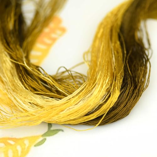 Natural 100% Mulberry Handmade Embroidery Silk Thread Silk Floss (21) - color: 21