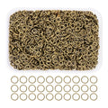 Small Metal Jump Rings for Jewelry Making by Mandala Crafts - color: Antique Brass, size: 4mm 5mm 6mm 7mm 8mm 10mm