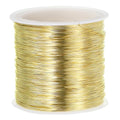 PATIKIL 26 Gauge Jewelry Wire, 328 Feet/100M Pure Copper Jewelry Beading Wire Soft Metal Plant Stem Ties for Craft, Gold Tone (0.016") - color: Gold Tone, size: 26 Gauge