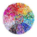 20pcs/Set Random Mixed Color European Style Acrylic Large Hole Beads Bracelet Spacer Beads for Bracelet Necklace Beading Handmade Accessories(SN345-Black)