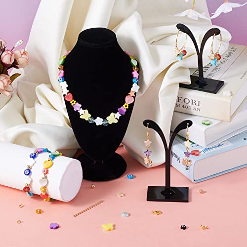 Fashewelry 402pcs Mixed Freshwater Shell Beads Bracelet Making Kit Mixed Color Heart Star Flower Butterfly Shape Natural Sea Shell Loose Beads for DIY Summer Beach Jewelry Necklace Earring Keychain - color: 1-Mixed