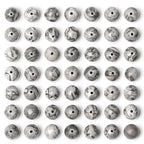 QINJIEJIE 100PCS Map Jasper Beads 8mm Natural Stone Beads Round Loose Gemstone Bead for Bracelet Beading Crystal Jewelry Making DIY Necklace Earrings 0.32" - color: Map Jasper, size: 100PCS