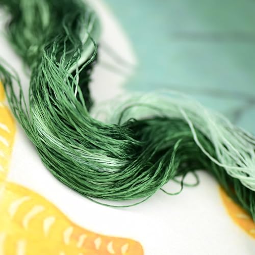 Mulberry Silk Floss Embroidery Thread Floss-Cross Stitch Threads China Silk Woven Jewelry Threads DIY Sewing Kits (10) - color: 10