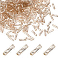uxcell 1500Pcs Glass Bugle Seed Beads, 6x2mm Mini Long Tube Seed Beads Tube Loose Glass Seed Spacer Bead for DIY Earring Bracelets Necklace Jewelry Making Embroidery, Champagne - color: Champagne