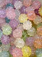 20pcs Translucent Konpeito Beads, Craft Supplies