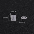 Beadia Natural Rose Quartz Stone Tila Beads 5x5mm Square 2-Hole Spacer Beads for DIY Bracelet Earring Making 15"/Strand - color: Rose Quartz, size: 5x5mm