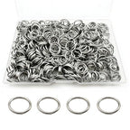 304 Stainless Steel O Ring,600 Pcs Jump Rings,12MM Open/Close Jump Ring, Loop Contactors for Jewelry Making,DIY Crafts, Industrial Repair 1.2MM Thickness (16 Gauge) - size: 12MM