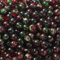 PIPITREE 500 PCS Acrylic Beads 8mm Rainbow Round Bead for Pens Bulk Acrylic Beads for Keychains Beadable Pens DIY Crafts Bracelets Necklace Jewelry Making Plastic Colorful Bead (Red-Green) - color: Red-Green