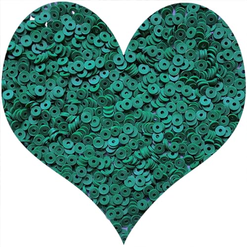 3000Pcs Flat Round Polymer Beads Vinyl Heishi Beads for Jewelry Making Women Necklace Bracelet Earrings(20-Dark Green) - color: 20-Dark Green