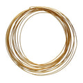 The Beadsmith Half-Round Craft Wire – Soft Temper Jewelry Wire, Gold Color, 18 Gauge, 4 Yards - color: Gold, size: 18 Gauge