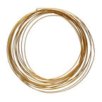The Beadsmith Half-Round Craft Wire – Soft Temper Jewelry Wire, Gold Color, 18 Gauge, 4 Yards - color: Gold, size: 18 Gauge