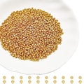 2000Pcs 2.4mm Metal Spacer Beads Metallic Plated Beads Round Beads Smooth Round Loose Beads Crimp Stopper Beads, Bracelet Making Clamp End Stopper Spacer Beads for Jewelry Making（K-Gold） - color: K-Gold, size: 2.4MM