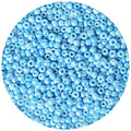 Bala&Fillic Opaque Light Blue Pearl Color 4mm Seed Beads About 1200pcs/100Grams in Bag, 6/0 Glass Craft Beads for Making Bracelet and Necklace (Light Blue Pearl) - color: Light Blue Pearl -4mm
