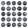 AD Beads 8mm Natural Round Loose Beads 110 Pieces, for Making 108 Mala Prayer Beads Necklace, Bracelet & Yoga Meditation, Jewelry Design (Black Larvikite) - color: Black Larvikite