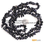 GEM-Inside Aventurine Chips Natural 7-8MM Gemstone for Bracelet Necklace Earrings Jewelry Making Crafts Design Wholesale Loose Beads 34" - color: Blue Sandstone