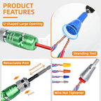 ANGELSWORD 6 AWG Wire Stripper for Drill, Wire Stripping Tool, Professional Electrician Tool, The Perfect Companion for Power Drill - size: 6 AWG